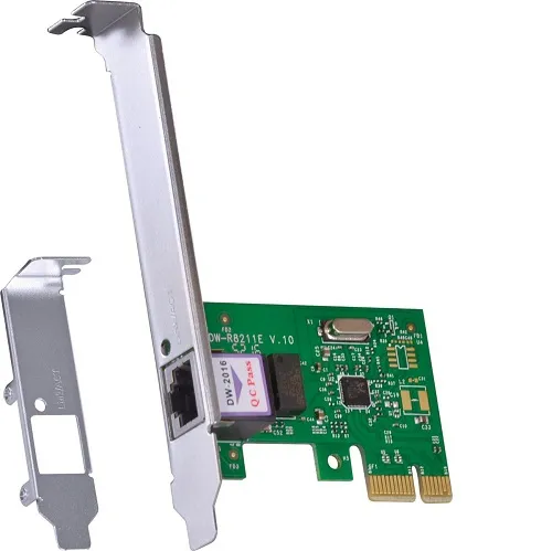 Placa de Rede 10/100/1000 PCI-E PRV1000E com Suporte LOW Profile
