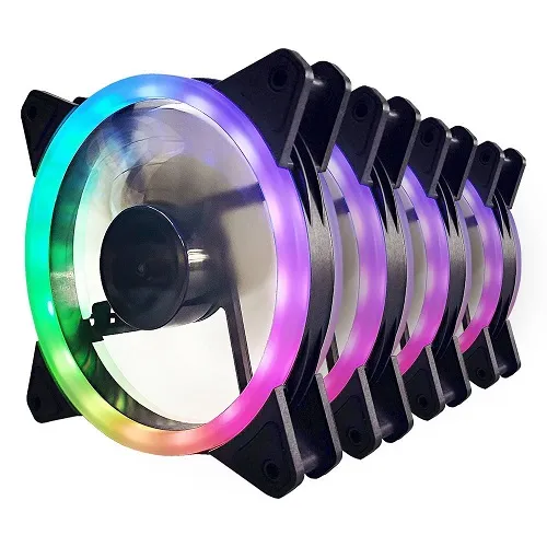 Kit 4 Cooler's  Fan Evus FK-12P RGB
