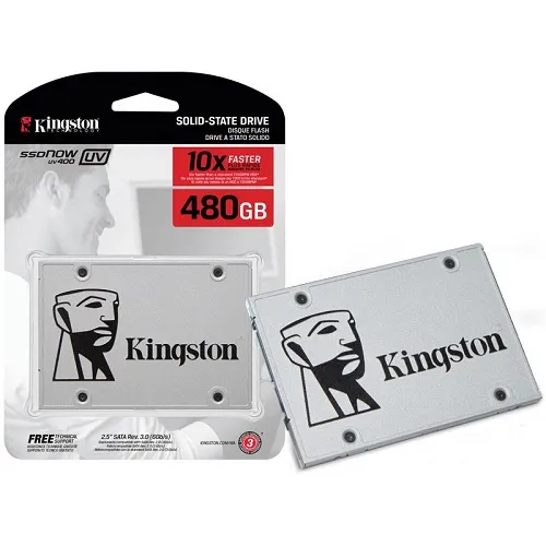 SSD Kingston A400, 480GB, SATA, Leitura 500MB/s, Gravação 450MB/s - SA400S37/480G