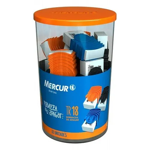 Borracha Mercur TR 18 Color com Capa