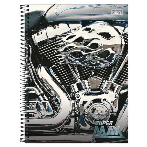 Caderno Tilibra Capa Dura Esprial Universitario 10 Materia Supermax 200 Folhas