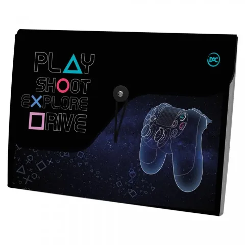 PASTA SANFONADA PLAYSTATION A4 12 DIVISÓRIAS