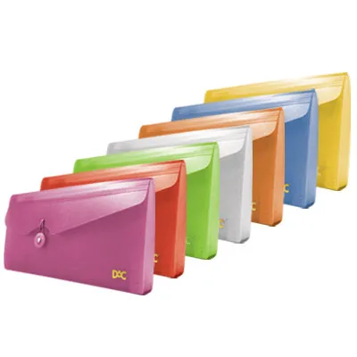 PASTA SANFONADA PORTA CHEQUE COM 12 DIVISÕES - DAC LILÁS