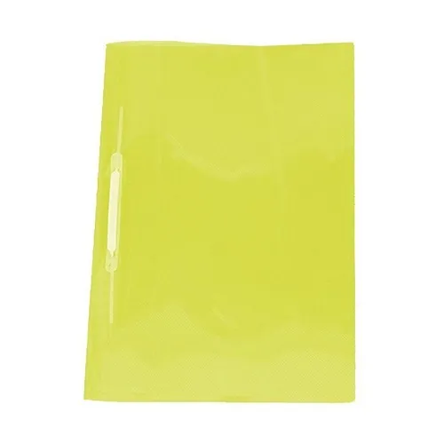 PASTA PLASTICA GRAMPO TRILHO ONDA - AMARELA - UND