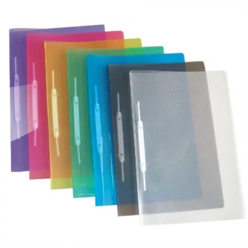 PASTA PLASTICA GRAMPO TRILHO ONDA - FUMÊ - UND