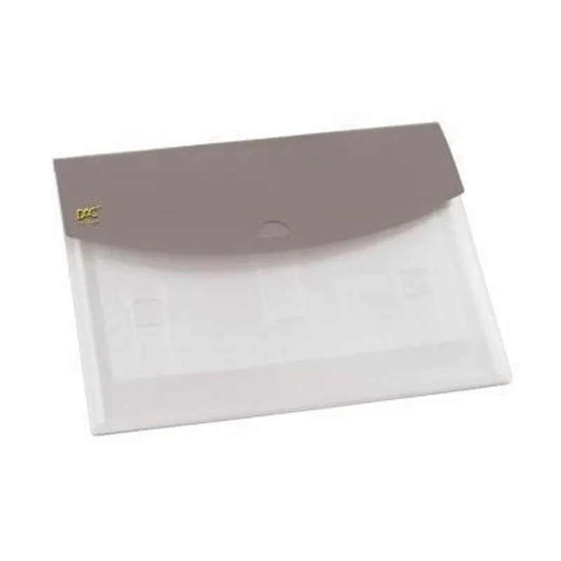 PASTA SANFONADA RETRATIL 5 DIVISÕES FUMÊ - UND