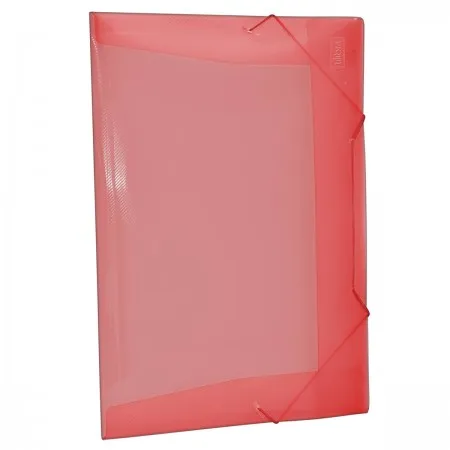 PASTA ABA ELÁSTICO POLIPROPILENO 0,35MM OFÍCIO VERMELHA