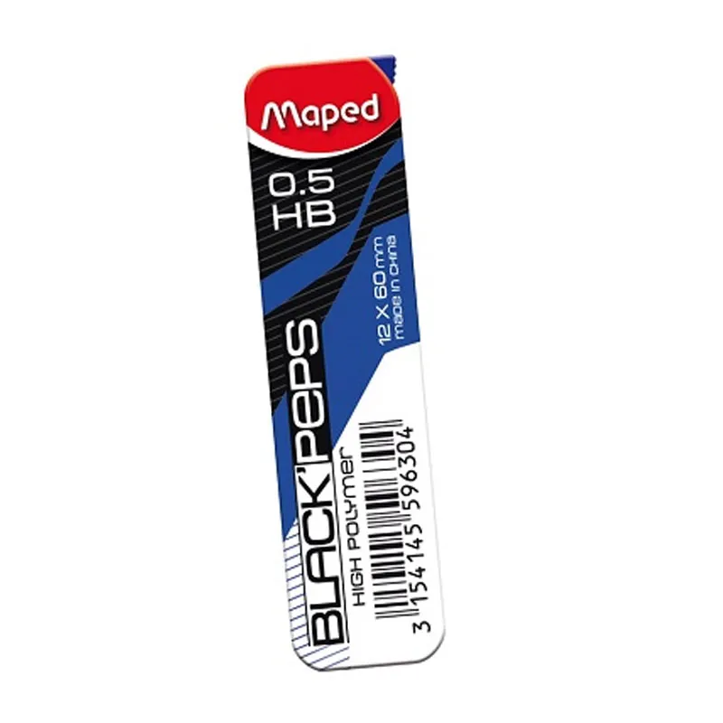 Grafite Maped 0,7mm c/12 grafites - unidade/tubo