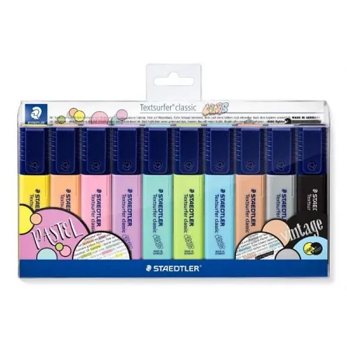 Marcador Textsurfer Estojo c/10 cores - Staedtler