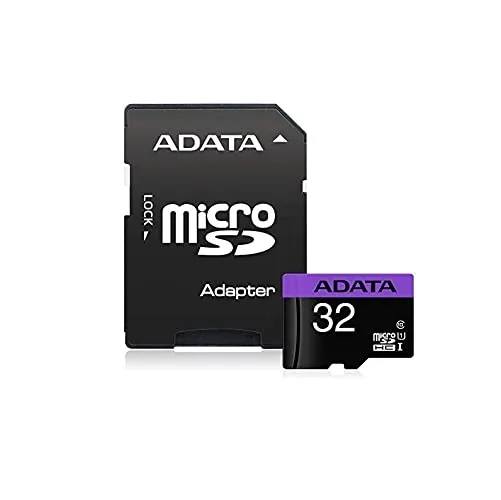 Cartao de Memoria ADATA Micro SD 32GB Classe 10 + ADPT SD - AUSDH32GUICL10-RA1