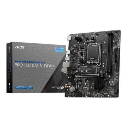 Placa mae MSI PRO H610M-S DDR4, soquet LGA 1700 M-Atx - PRO-H610M-S.