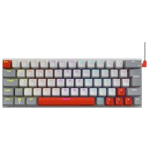 Teclado mecânico PCYES KUROMORI, LED raimbow, Switch Outemu Blue - PTKMWG60BL.