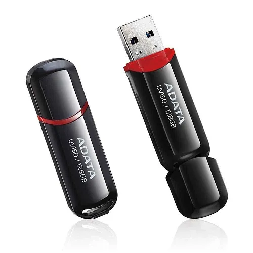 Pen Drive Adata 128Gb preto - Auv150-128g-rbk