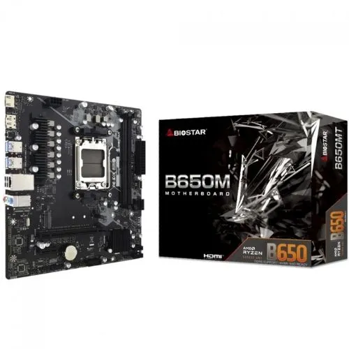 Placa Mãe Biostar B650MT Chipset B650, AMD AM5 DDR5.