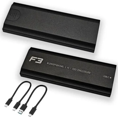 Case Adaptador de Metal HD M.2 NGFF ou NVMe Para Type-c/ USB3.0 CS-ADPM-NGFF/NVME