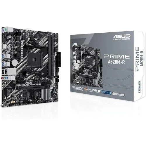Placa mãe ASUS PRIME A520M-R AMD AM4 mATX DDR4 - 90MB1H60-M0EAY0